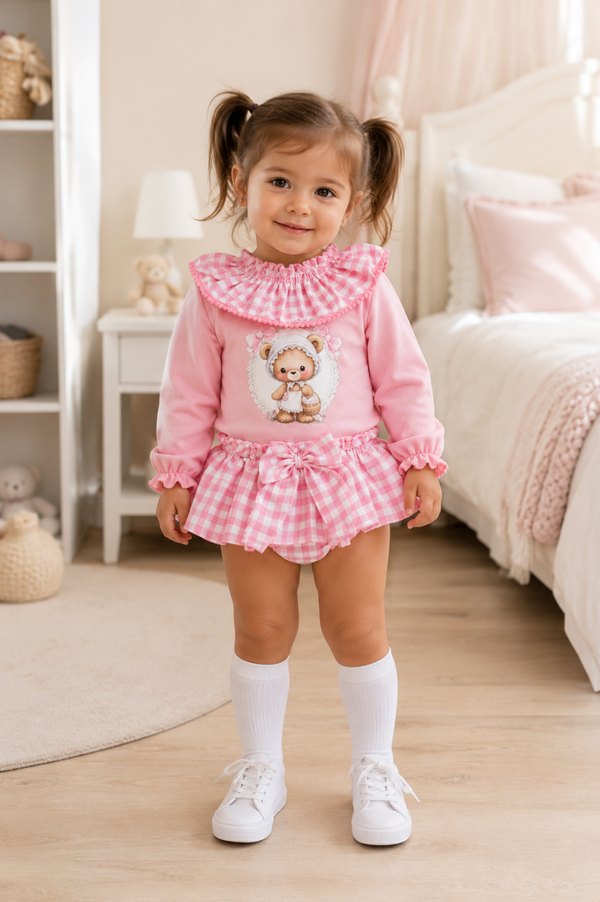 Conjunto osito vichy