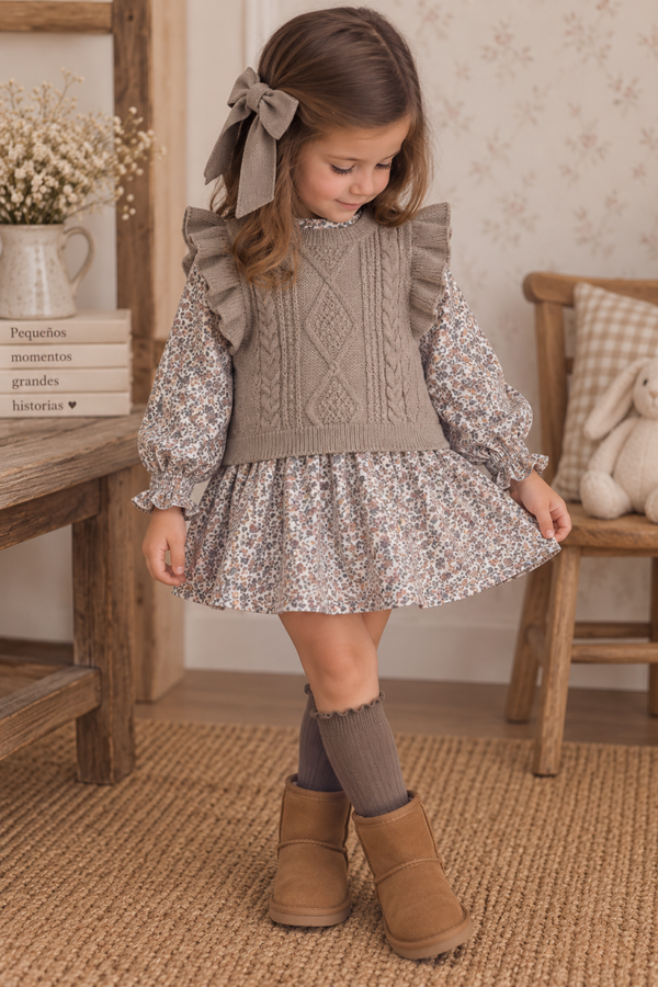 Vestido chaleco claro