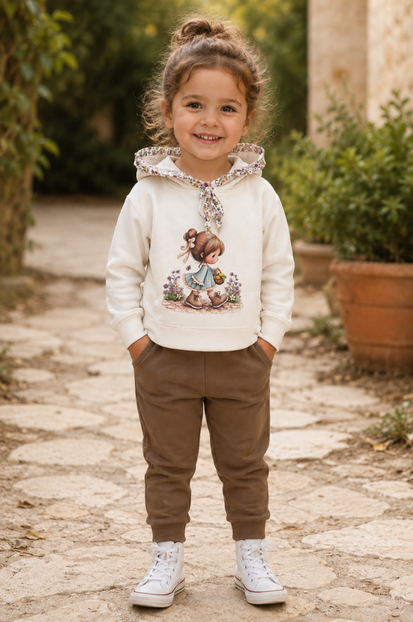 Chándal niña beig