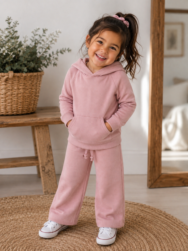 Conjunto rosa canalé