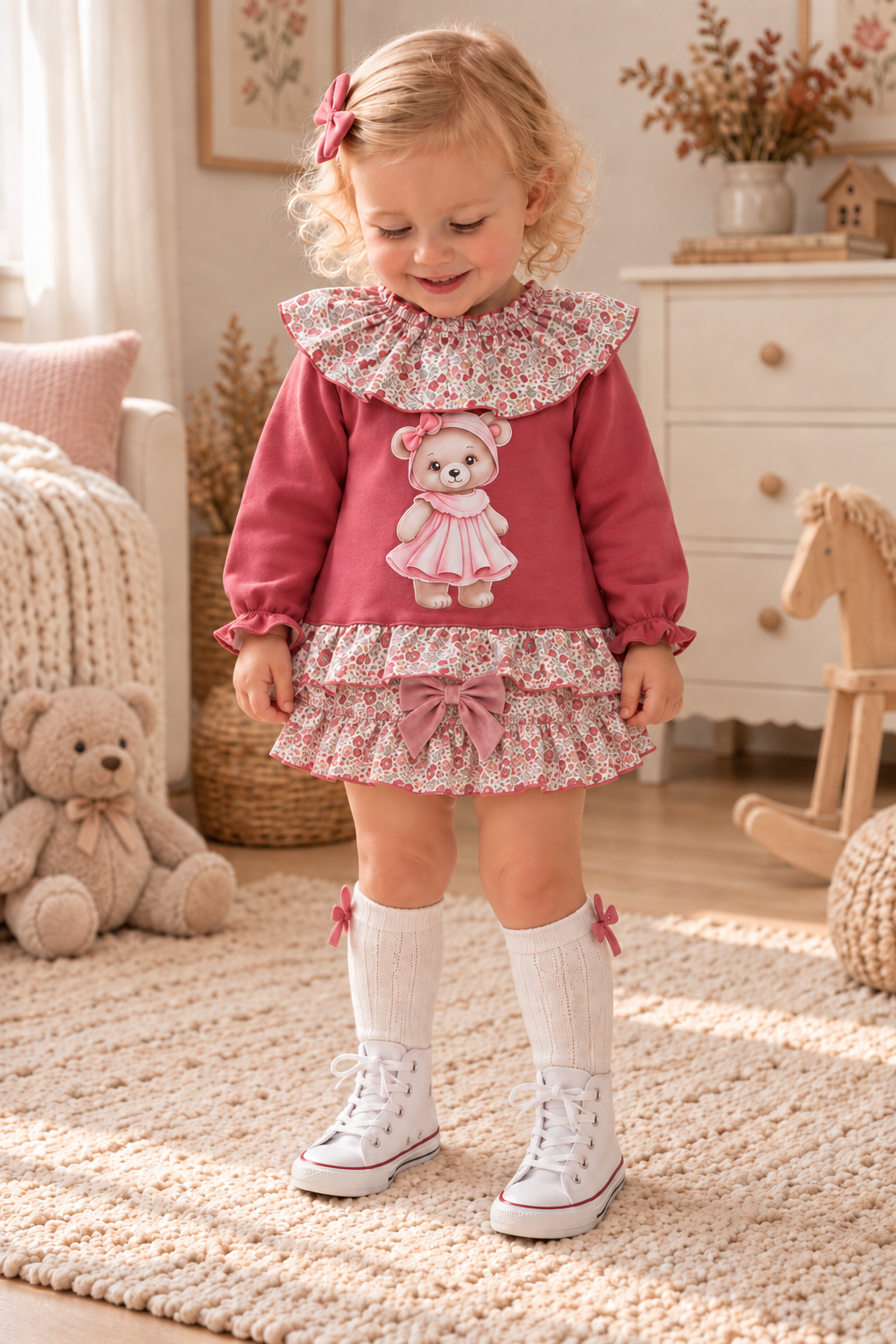 Conjunto oso floral