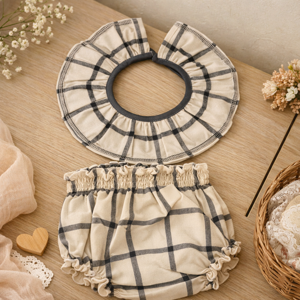 Cuello y braguitas cuadro