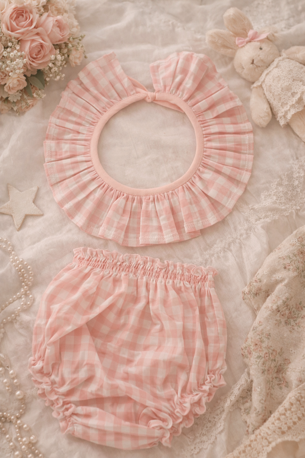 Cuello vichy y braguita