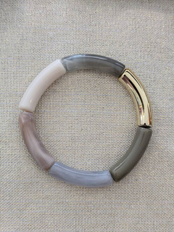 Tube Armband groen/beige