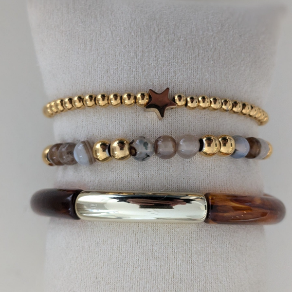 Tube armband Brown