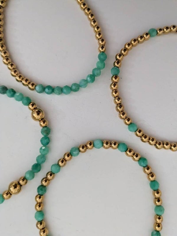 Armband natuursteen blauw