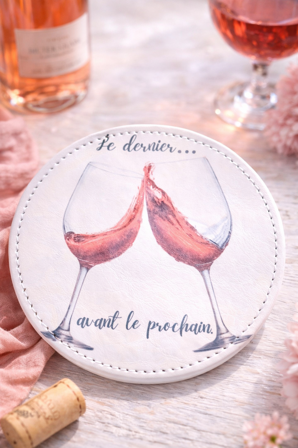 Dessous de verre similicuir