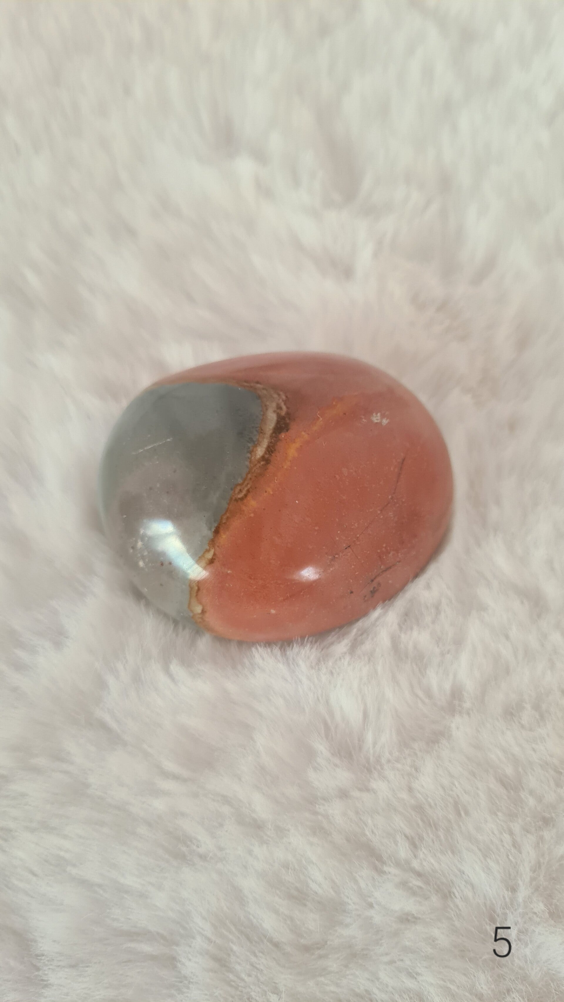 Polychroom Jaspis handsteen klein nr 5