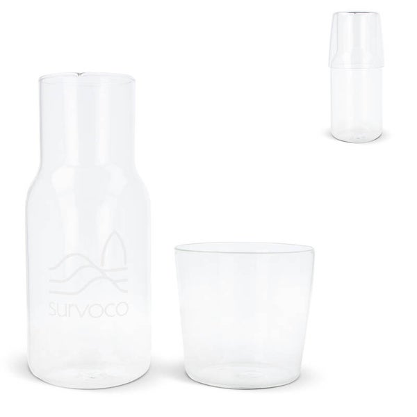 Caraffe 550ml en drinkglas 250ml set