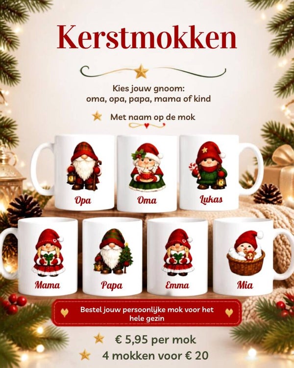Mok kerst gnoom