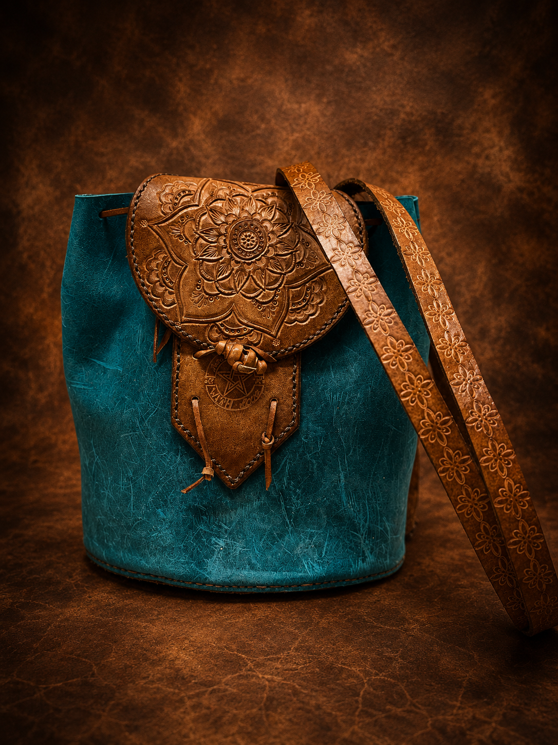 Kleiner Rucksack türkis