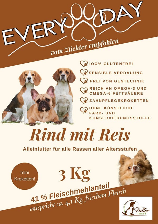 Every Day  - Rind mit Reis Mini Kroketten