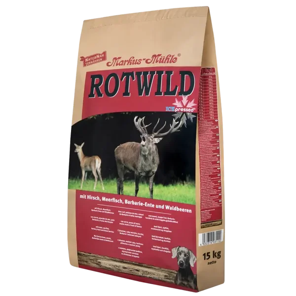 ROTWILD Hirsch –Alleinfuttermittel für Hunde mit Wild & Ente