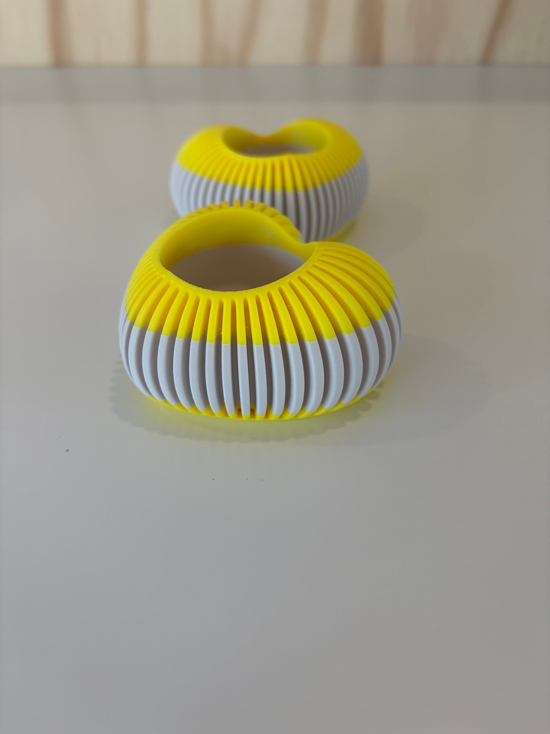 FH hartjes led houder bone white neon geel