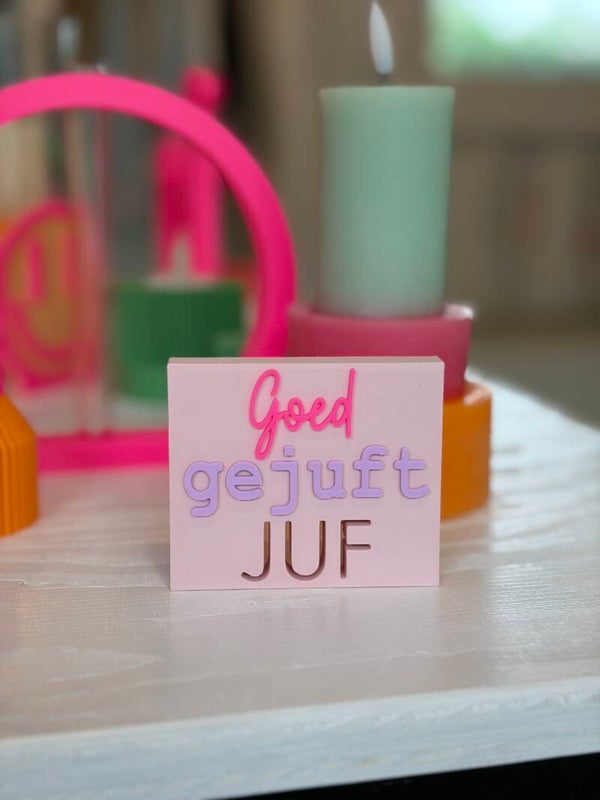 Wordblock Goed gejuft