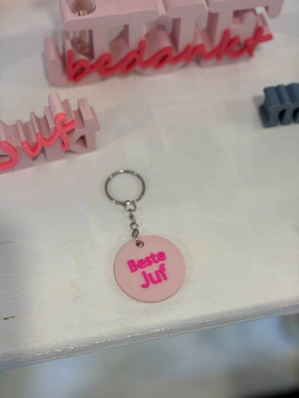Sleutelhanger Beste Juf