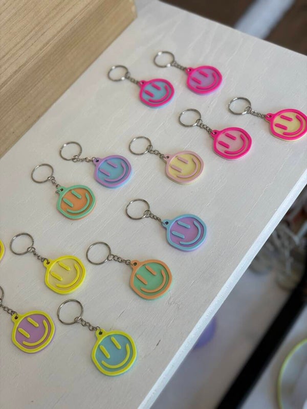 Smiley sleutelhanger