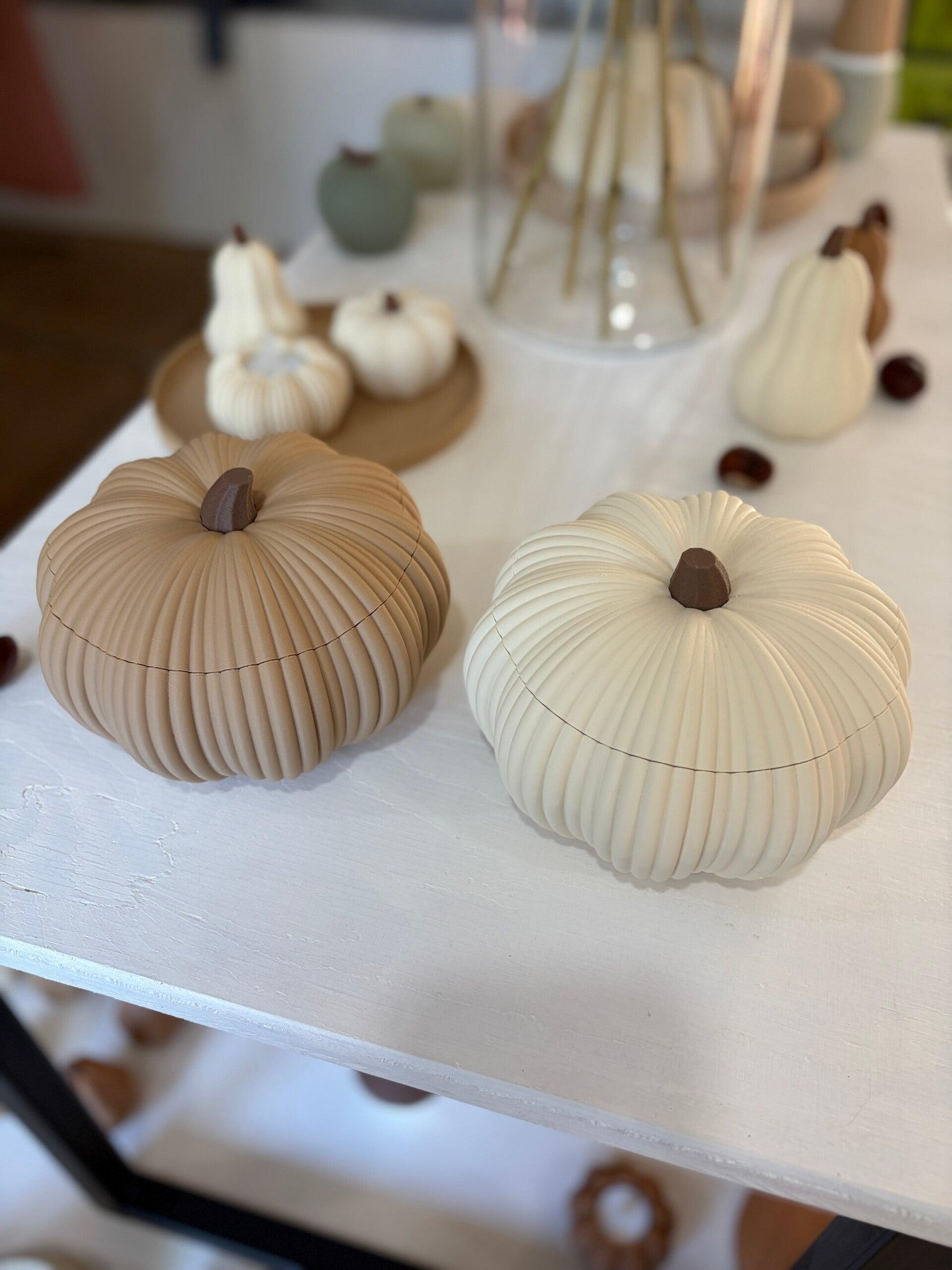 Pompoen deco pot