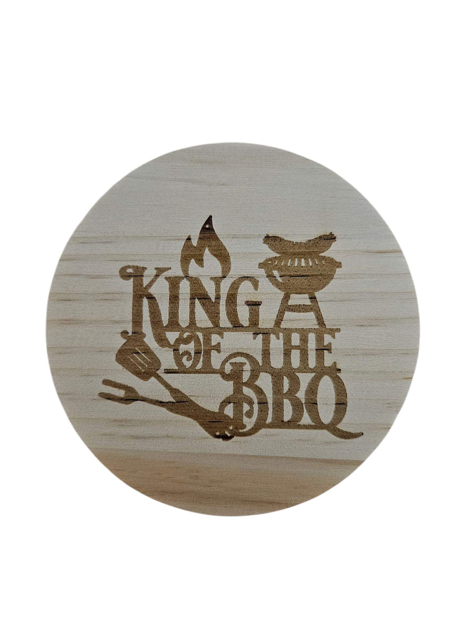 Houten onderzetter BBQ