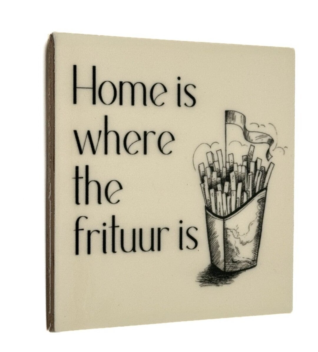 Tegeltje - 'frituur'