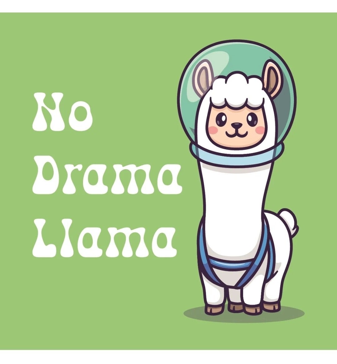 Tegeltje - 'no drama lama'