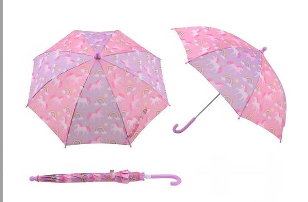 Eenhoorn en regenboog paraplu