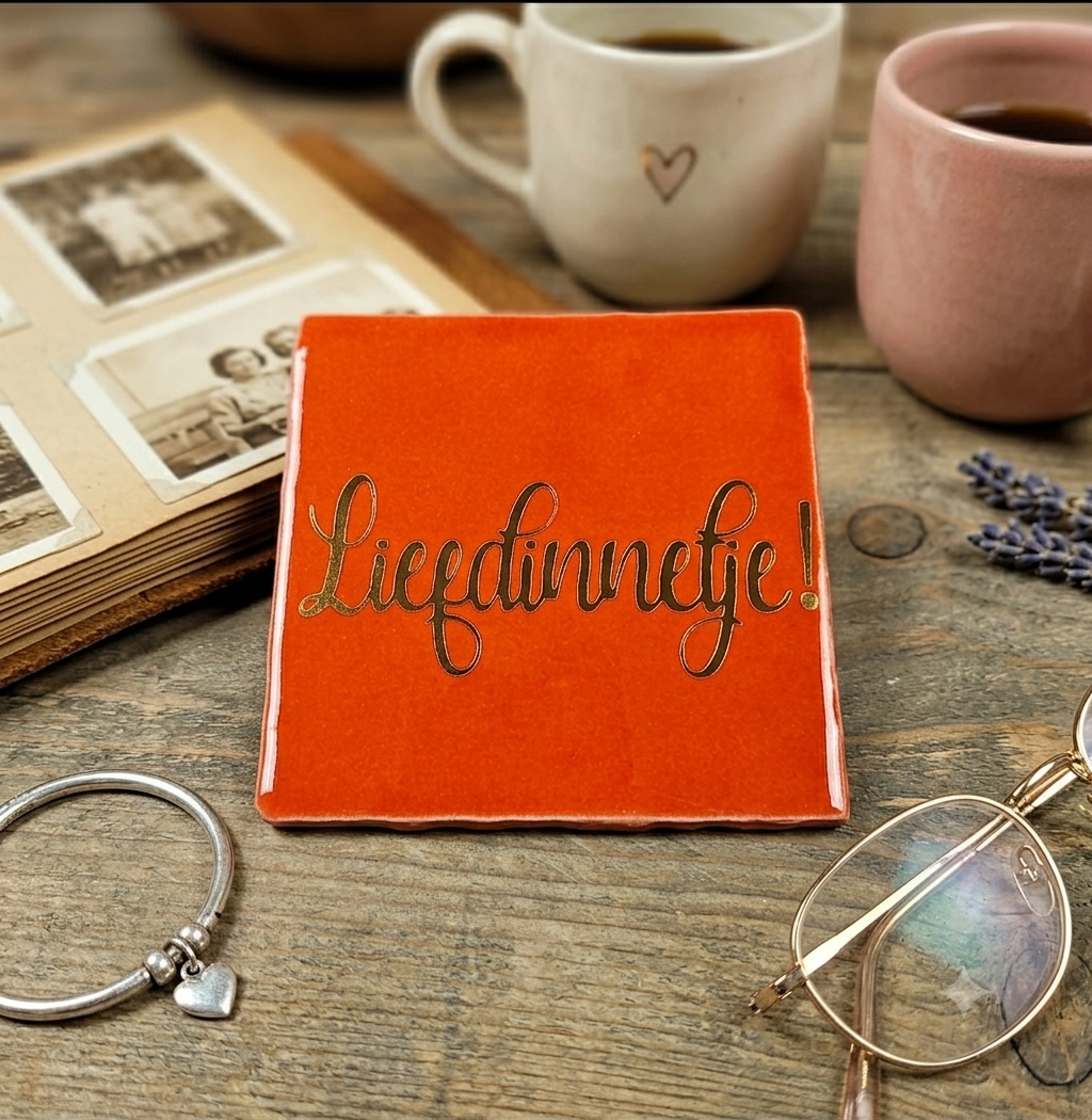 Tegeltje 'liefdinnetje'