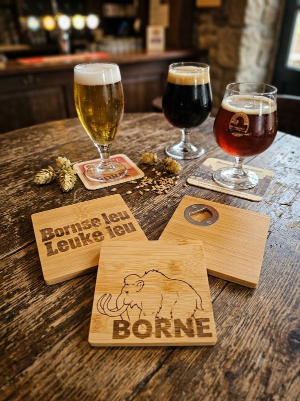 Onderzetter met bieropener
