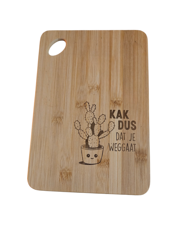 Borrelplank kak dus dat je weggaat