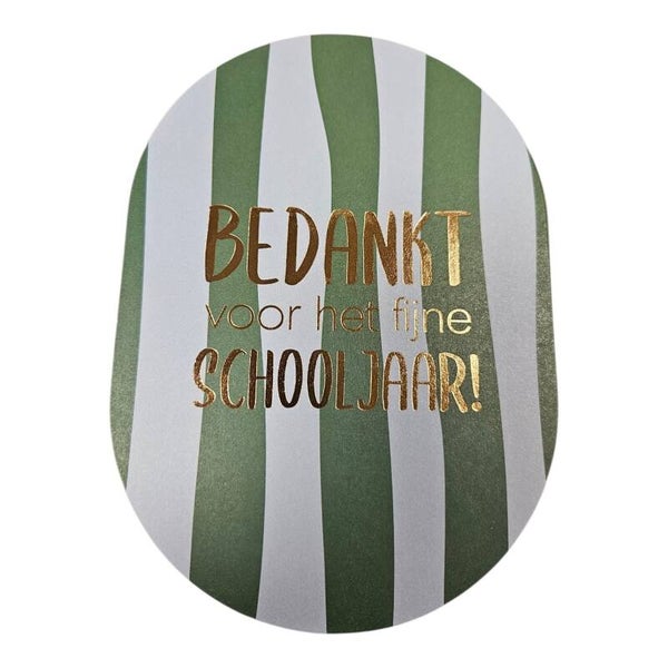 Wenskaart juf of schooljaar