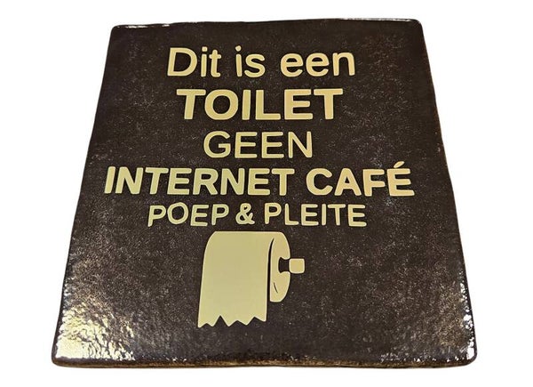 Tegeltje 'internetcafe'