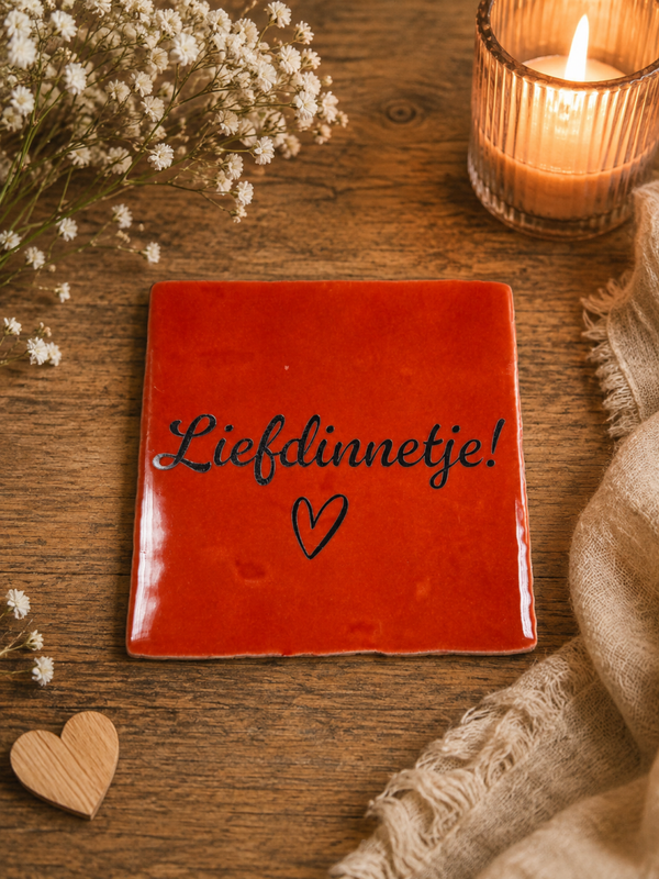 Tegeltje 'liefdinnetje'