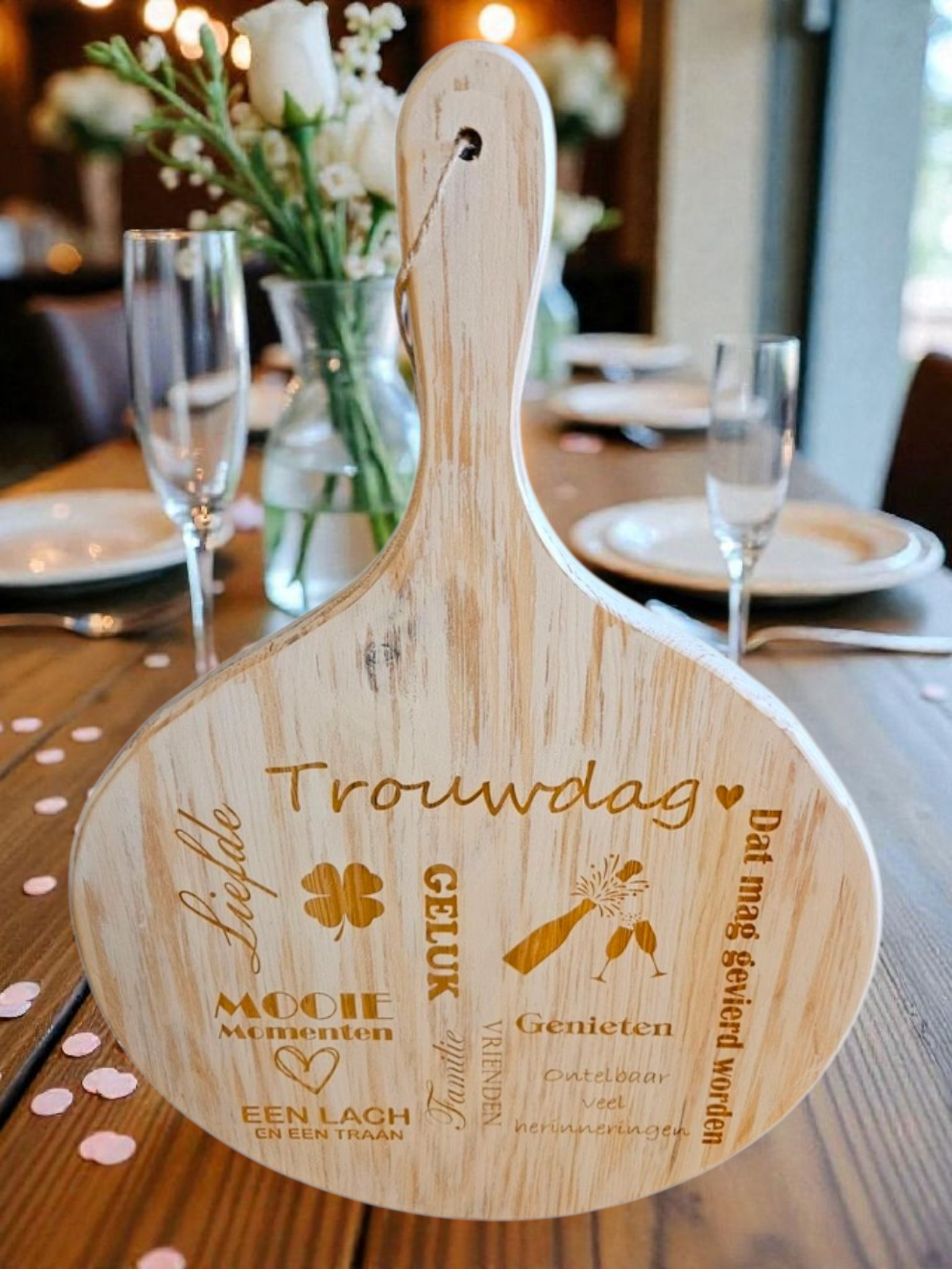 Borrelplank trouwdag