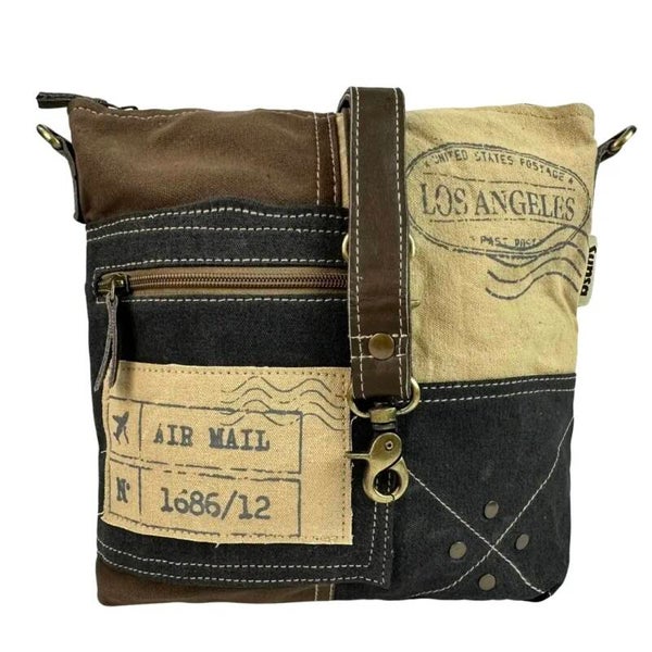 Sunsa canvas retro schoudertas