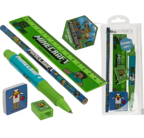 Minecraft schrijfset