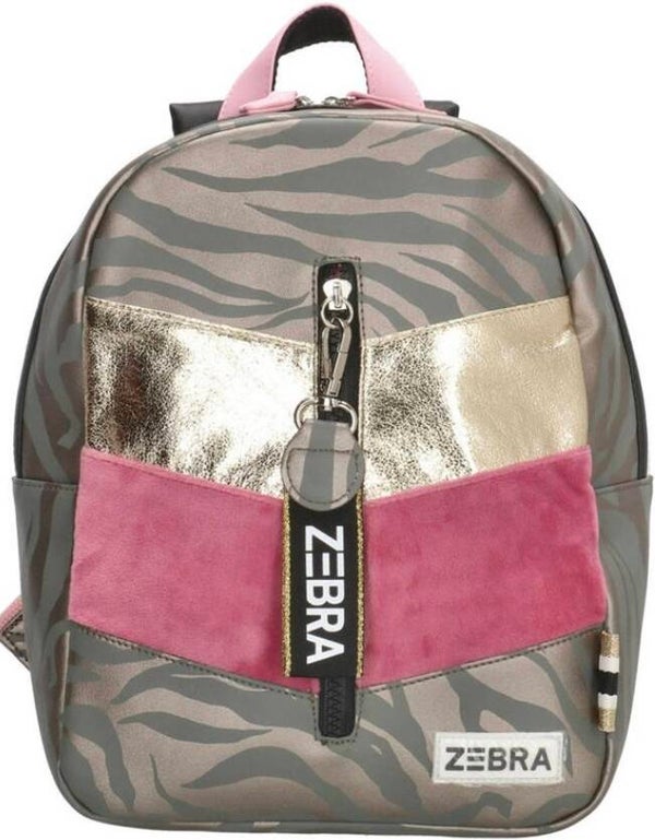 Zebra Trends  rugzak Velvet Zebra grijs