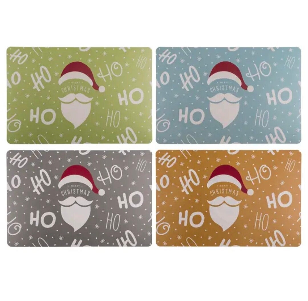 Kerst placemats, set van 4 stuks
