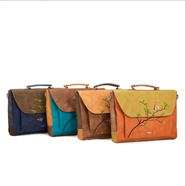Hi-di-Hi 'Busy Bird' Laptoptas 16 inch