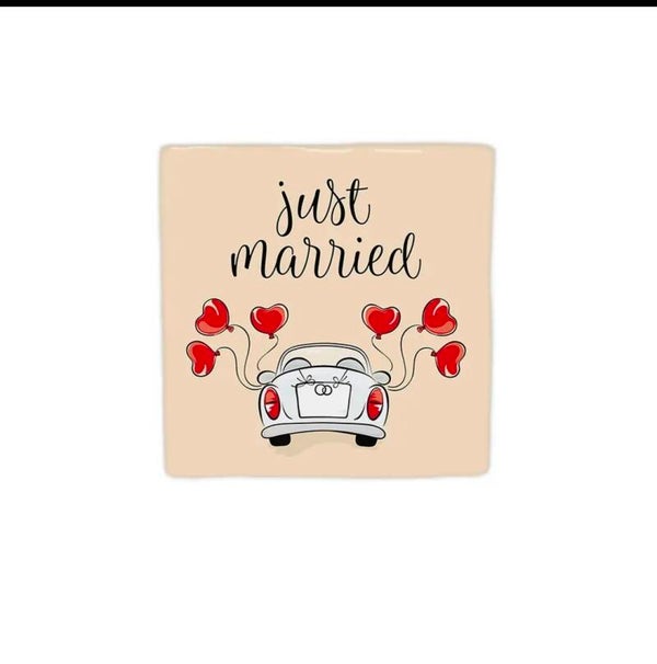 Natuurstenen tegel just married