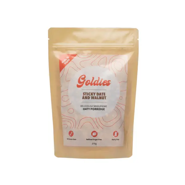 Goldies Sticky Date & Walnut Oaty Porridge Pouch 280g
