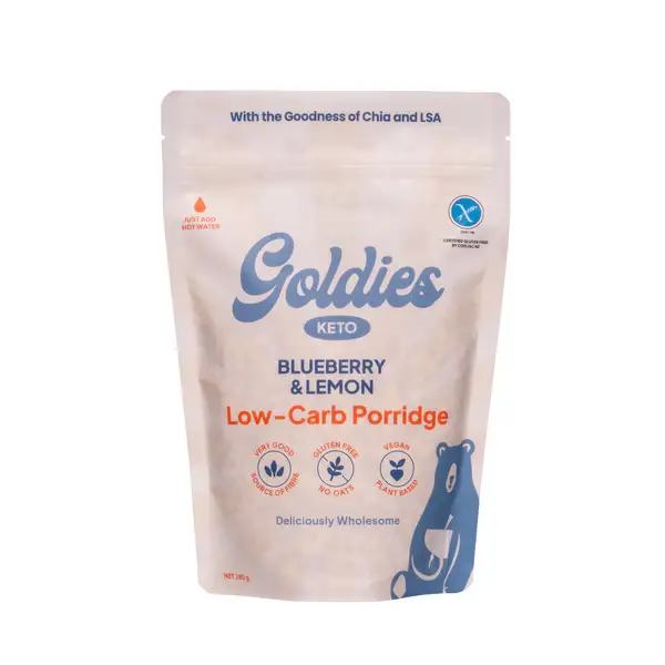 Goldies Blueberry & Lemon Keto Porridge Pouch 280g