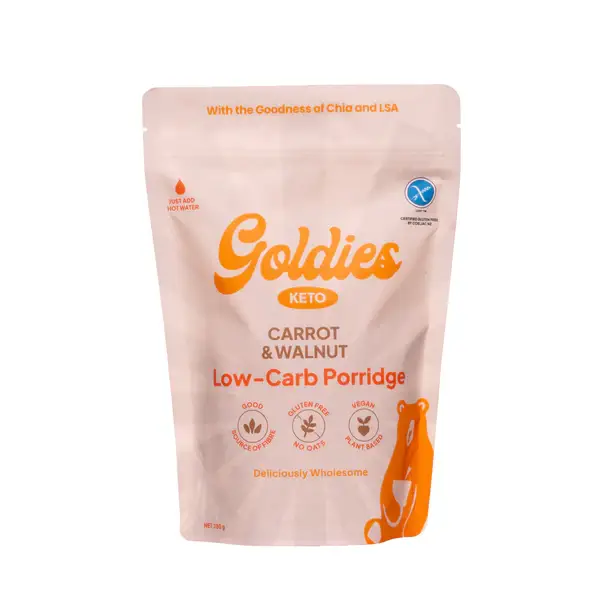 Goldies Carrot Cake & Walnut Keto Porridge Pouch 280g