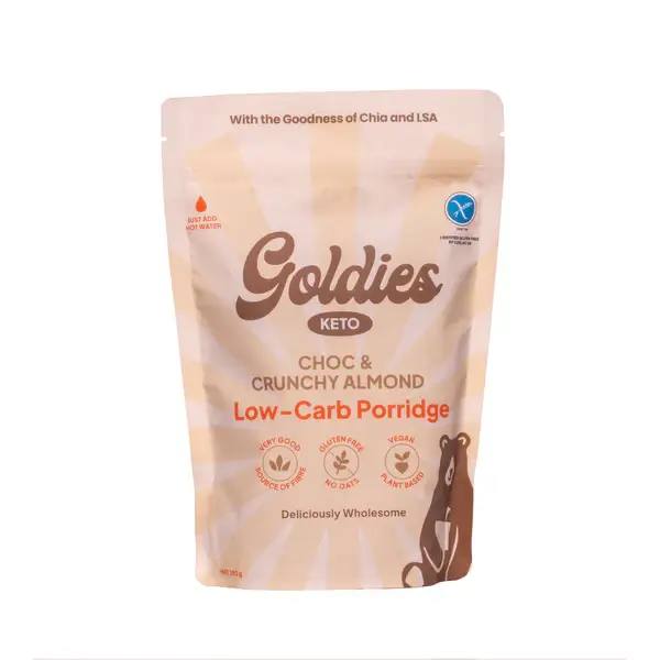 Goldies Choc & Crunchy Almond Keto Porridge Pouch 280g