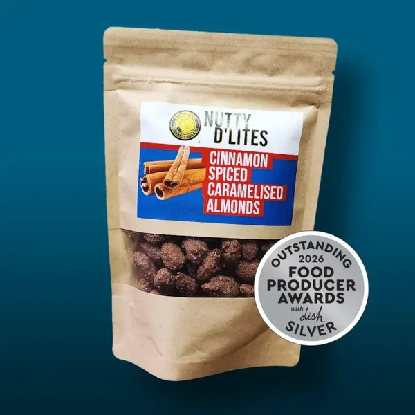 Nutty D'Lites Cinnamon Spiced Caramelised Almonds Pouch 150g
