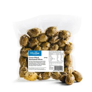 Elysian Green Pitted Marinated Olives 300g