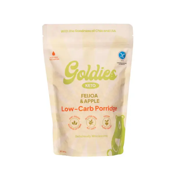 Goldies Feijoa & Apple Keto Porridge Pouch 280g
