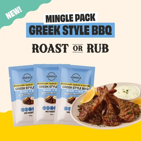 Mingle Rosemary, Garlic & Lemon Greek Style BBQ Roast or Rub Sachet 25g
