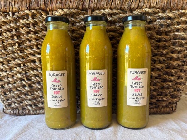 Foraged in Raglan Green Tomato HOT Sauce 350ml