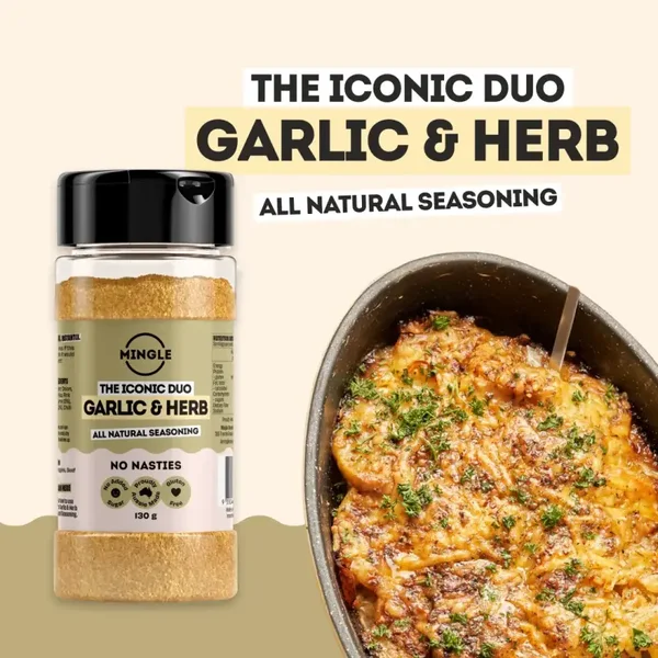 Mingle The Iconic Duo Garlic and Herb Large Shaker 130g