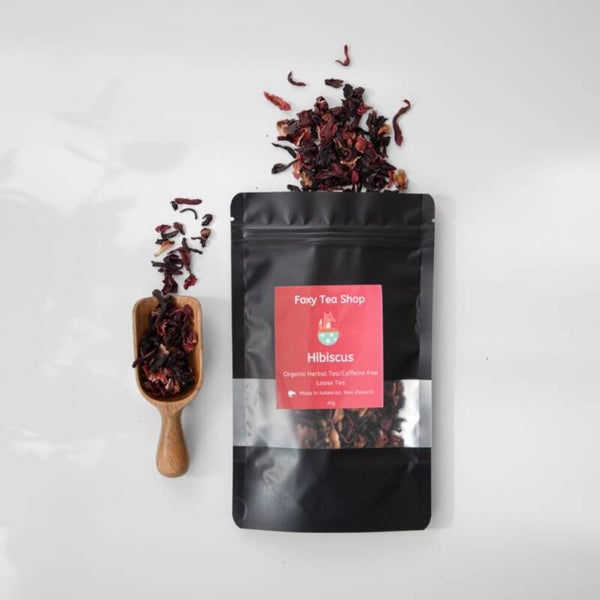Foxy Tea Shop Organic Hibiscus Loose Tea 40g